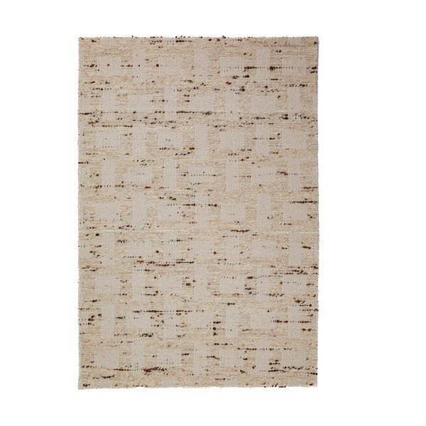 Ručno rađen tepih od mješavine vune u prirodnoj boji 140x200 cm Rova Blend – Flair Rugs