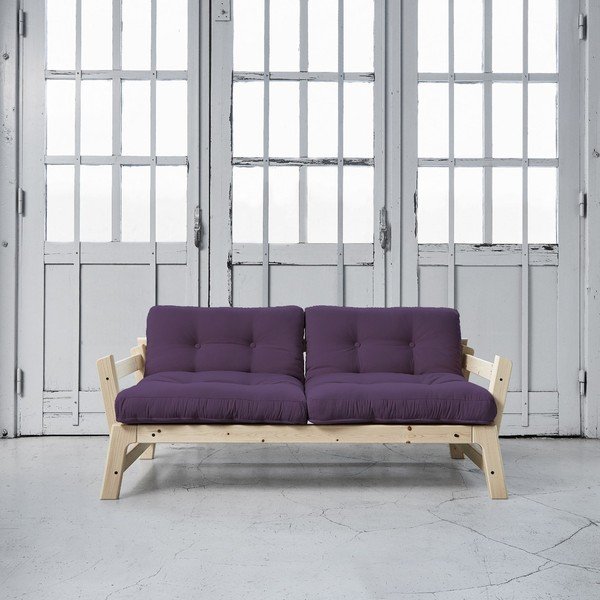 Sofa na razvlačenje Karup Step Natural / Purple-image-1
