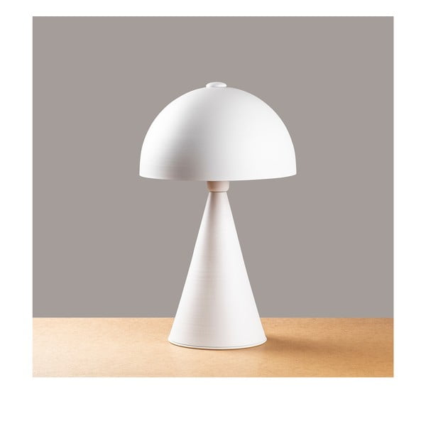 Bijela stolna lampa s metalnim sjenilom (visina 52 cm) Dodo – Opviq lights-image-2