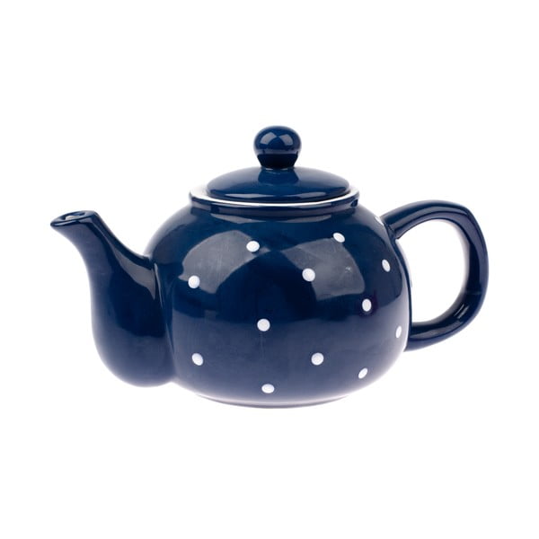 Plavi keramički čajnik Dakls Dots, 1 l