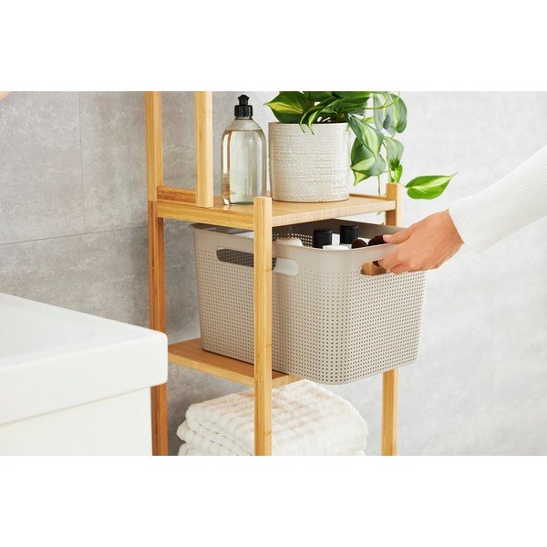 Bež košara za pohranu od reciklirane plastike Brisen - Rotho-image-3