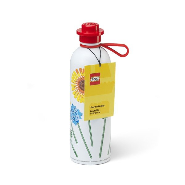 Crvena/bijela metalna dječja termosica 560 ml Botanicals – LEGO®-image-1
