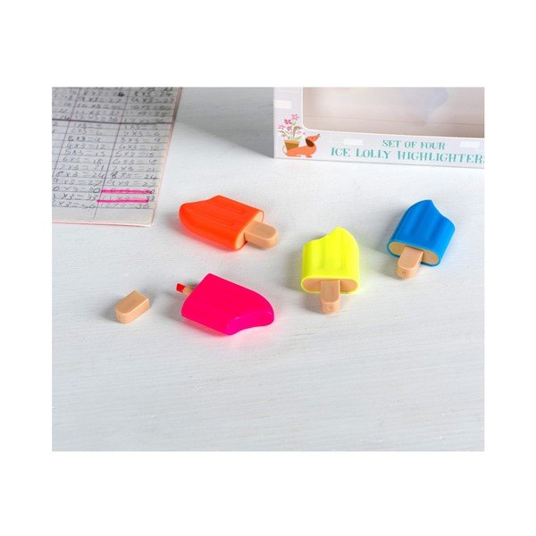 Set od 4 Rex London Ice Lolly highlightera-image-3