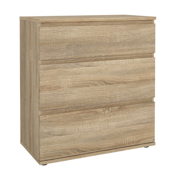 Niska komoda u dekoru hrasta u prirodnoj boji 77x84 cm Nova – Tvilum-image-2