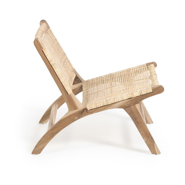 Pletena fotelja u prirodnoj boji Beida – Kave Home-image-3