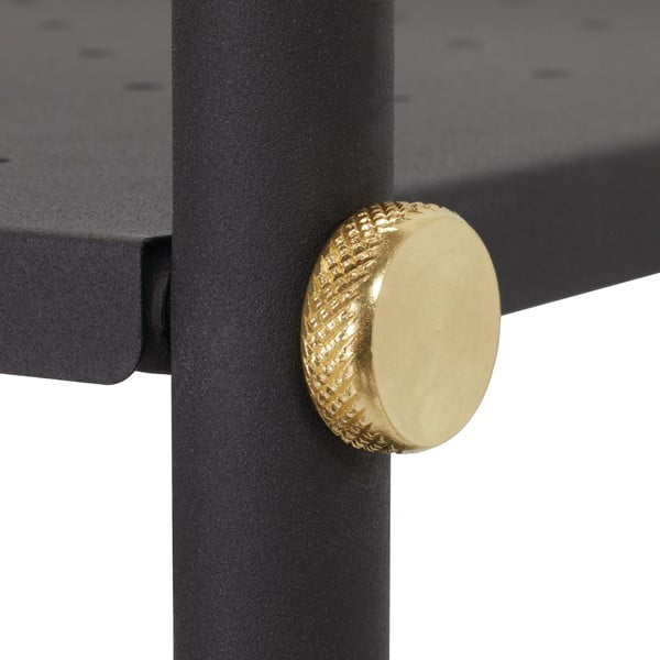 Crna metalna vješalica s policama iDesign Arlo-image-1