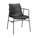 Crna blagovaonska stolica s presvlakom od imitacije kože Rowico Huntingbay