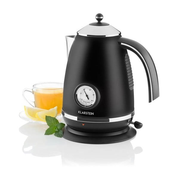 Crno električno kuhalo za vodu Klarstein Aquavita Chalet-image-2