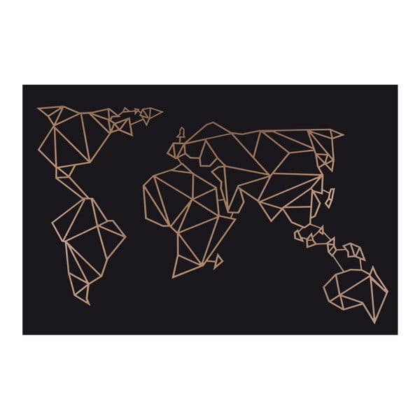 Metalni zidni ukras u boji bakra Homemania Decor World-image-2