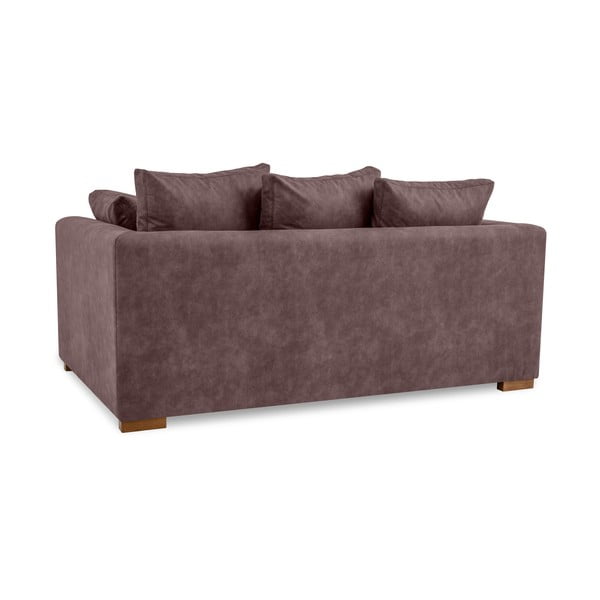Tamno smeđa sofa od imitacije kože 175 cm Hamburg – Scandic-image-3