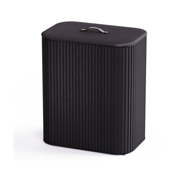 Crna bambusova košara za rublje 3x30 l Tota Trio Luxe – Joseph Joseph-image-1