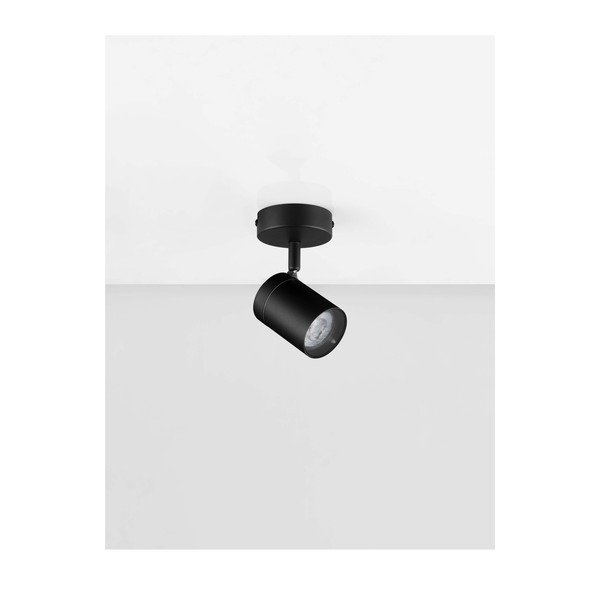 Mat crni metalni reflektor sa savitljivom konstrukcijom 12x8 cm Alma – Nova Luce-image-2