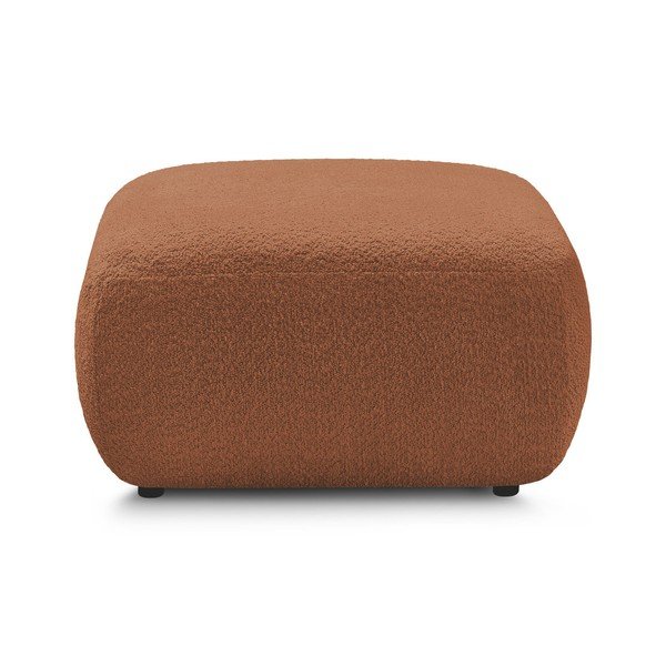 Narančasti tabure od bouclé tkanine Montaigne – Bobochic Paris