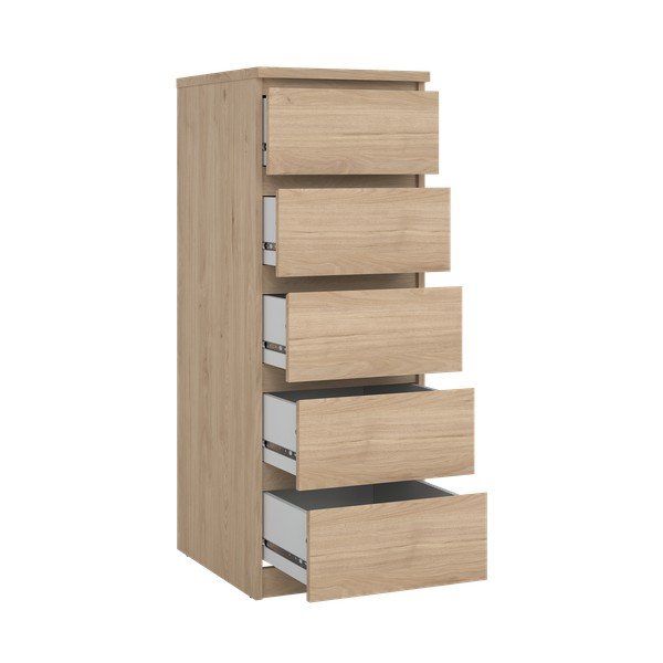 Komoda u dekoru hrasta u prirodnoj boji 40x111x50 cm Naia – Tvilum-image-4