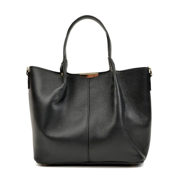 Crna kožna torbica Carla Ferreri Missma