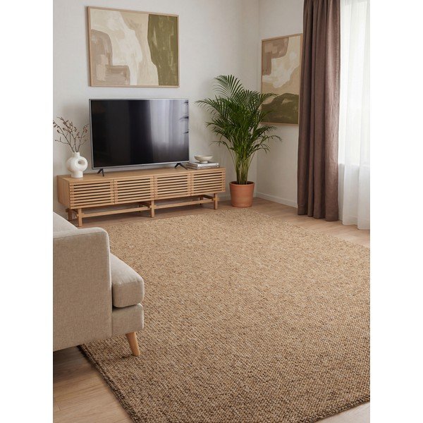 Svjetlo smeđi perivi tepih 200x290 cm Rocco Caramel – Elle Decoration-image-1