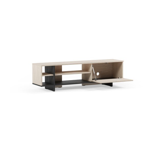 Crna TV komoda 160x44x36 cm Cequoia – Marckeric-image-2