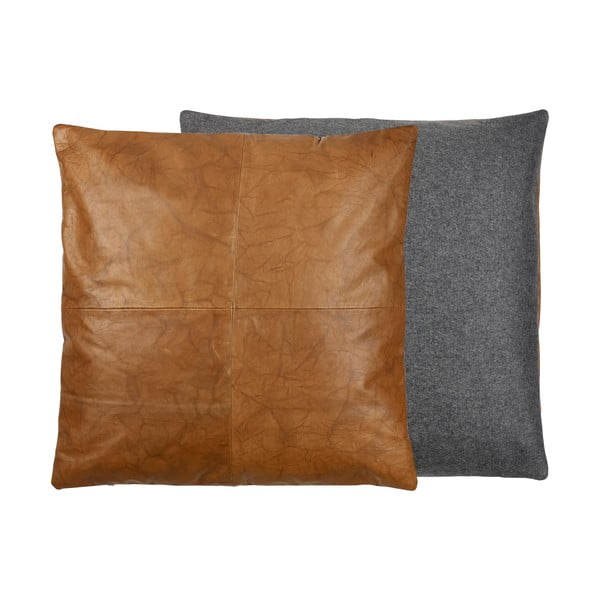 Kožni obostrani jastuk Södahl Lodge, 60 x 60 cm-image-2