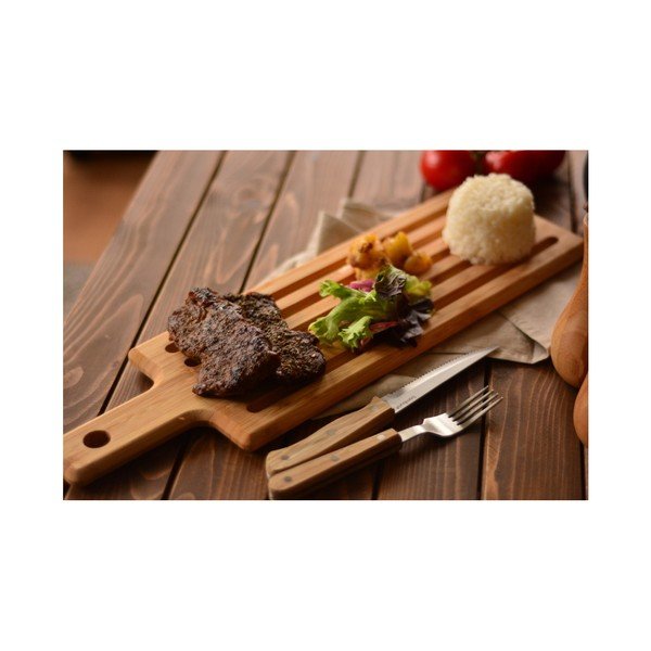 Daska za posluživanje odrezaka od bambusa Bambum Grill, dužine 40 cm-image-1