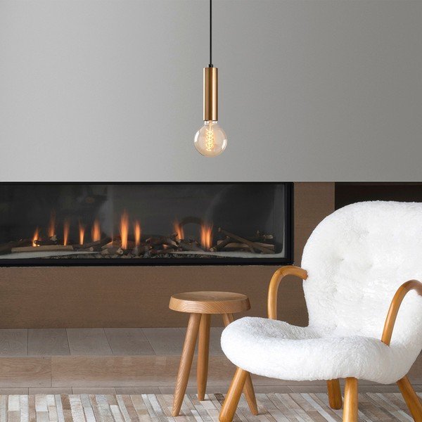 Viseća svjetiljka u zlatnoj boji ø 4 cm Tempo – Opviq lights-image-1