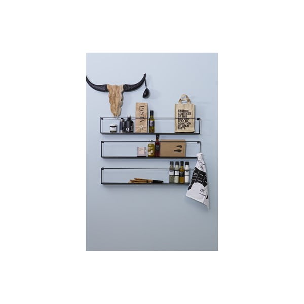 Crna Polica WOOOD Meert, dužina 100 cm-image-3