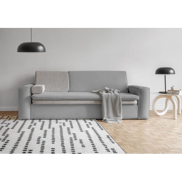Svijetlo siva sklopiva sofa 237 cm Wilson – Miuform-image-1