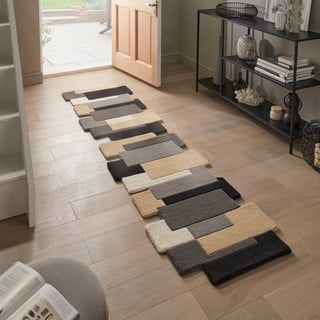 Siva vunena staza 60x230 cm Collage – Flair Rugs