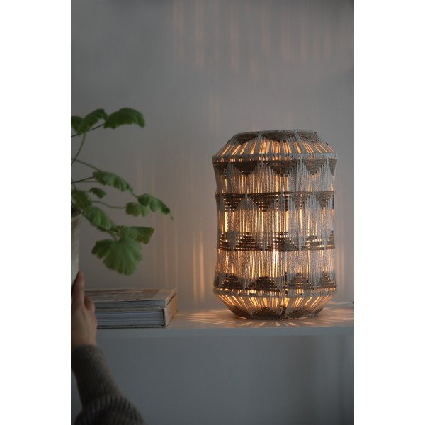 Stolna lampa u prirodnoj boji s tekstilnim sjenilom/sa sjenilom od jute (visina 35 cm) Ano – Markslöjd-image-1