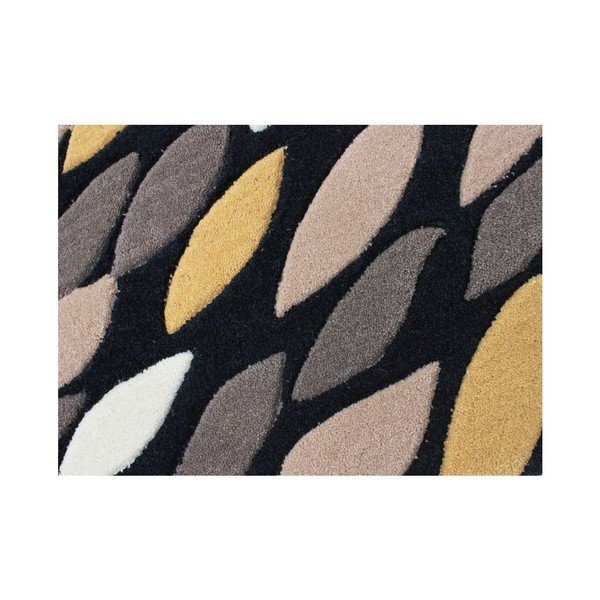 Flair Rugs Swirl crni / zlatni, 160 x 230 cm-image-3