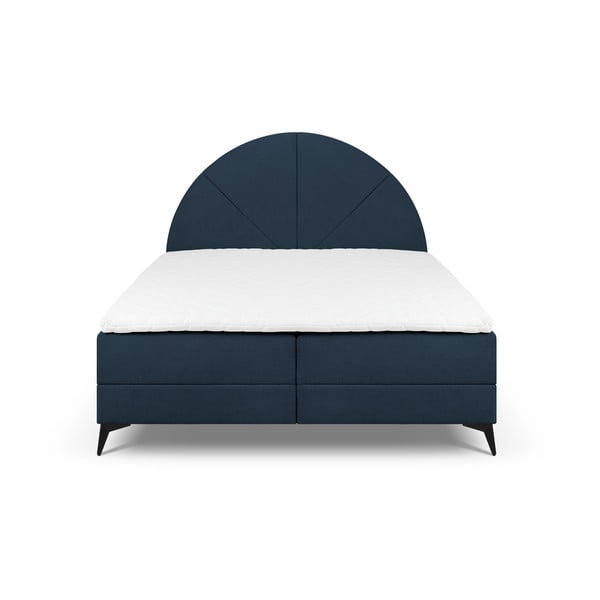 Tamnoplavi boxspring krevet s prostorom za pohranu 180x200 cm Sunset - Cosmopolitan Design-image-2