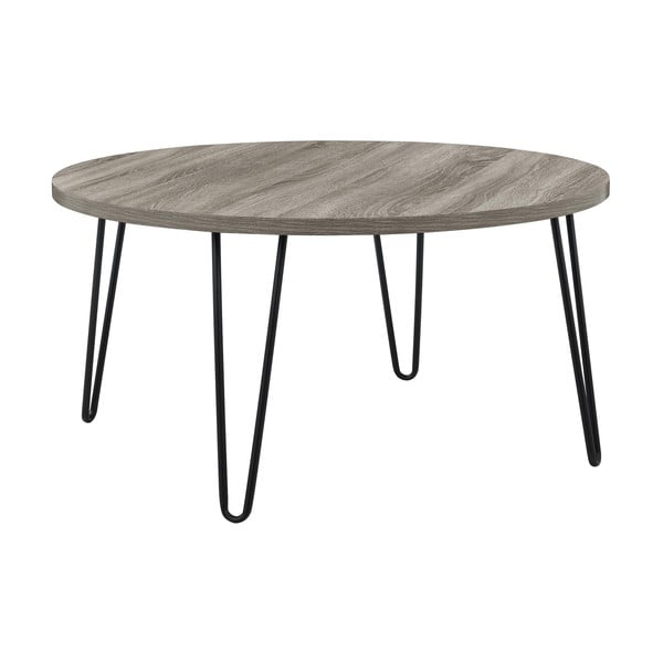 Smeđe-sivi pomoćni stol Støraa Owen, ø 90 cm-image-2