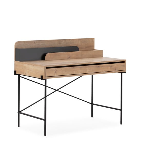 Uredski radni stol od punog hrasta 60x113 cm Lila – Marckeric-image-3