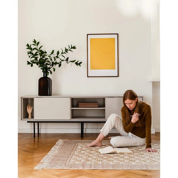 Sivo-bež TV komoda 189x61x42 cm Mod – noo.ma-image-2