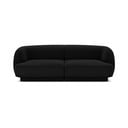 Crna baršunasta sofa 184 cm Miley - Micadoni Home