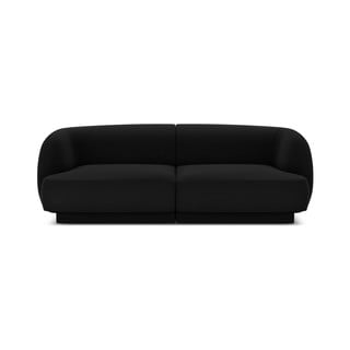Crna baršunasta sofa 184 cm Miley - Micadoni Home