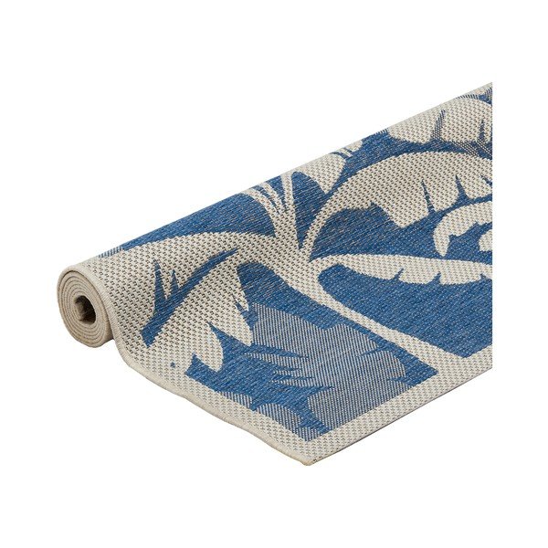 Plavo-sivi vanjski tepih Floorita Palms, 160 x 230 cm-image-2