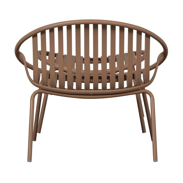 Ružičasta plastična vrtna stolica s osloncem za noge Bruce – WOOOD-image-3