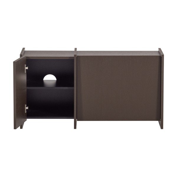 Tamno smeđa TV komoda u dekoru jasena 102x53x44 cm Brock – WOOOD-image-4