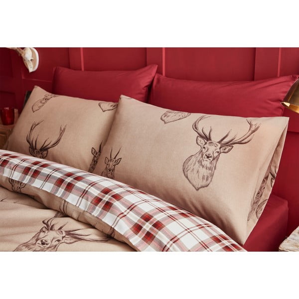 Bež posteljina Catherine Lansfield Stag, 200 x 200 cm-image-1