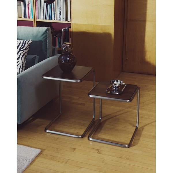 Pomoćni stol u dekoru oraha 42x42 cm Tarsel – Kave Home-image-4