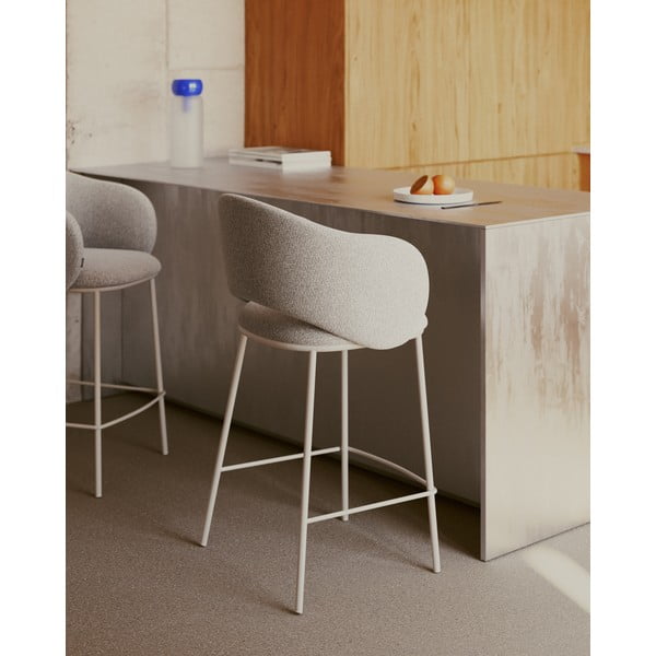 Krem barska stolica (visine sjedala 65 cm) Maina – Kave Home-image-1