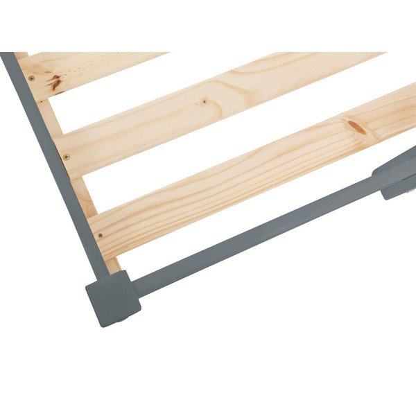 Sivi uzdignuti krevet od borovine Støraa Alpi2, 90 x 200 cm-image-4