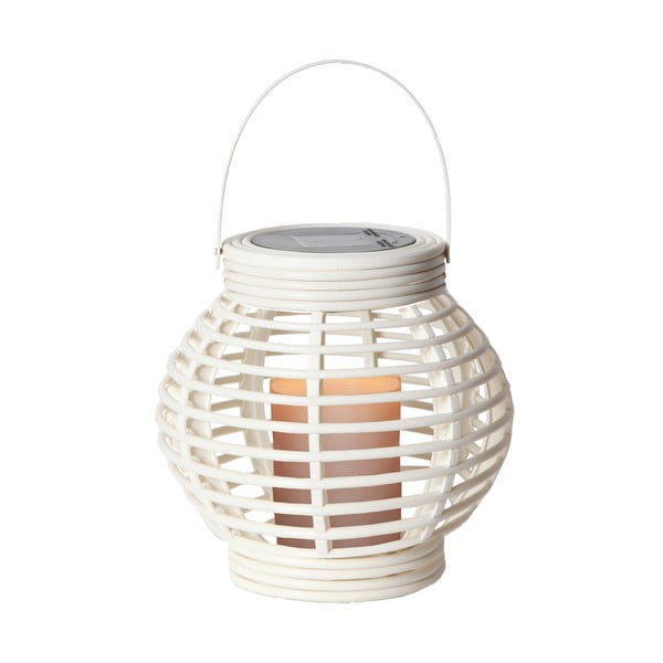 Bijela solarna LED lampa prikladna za eksterijer Star Trading Rotang, visina 16 cm-image-2