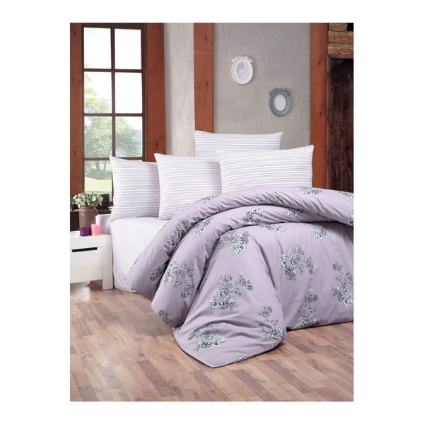 Pamučna posteljina s posteljinom Buket, 200 x 220 cm