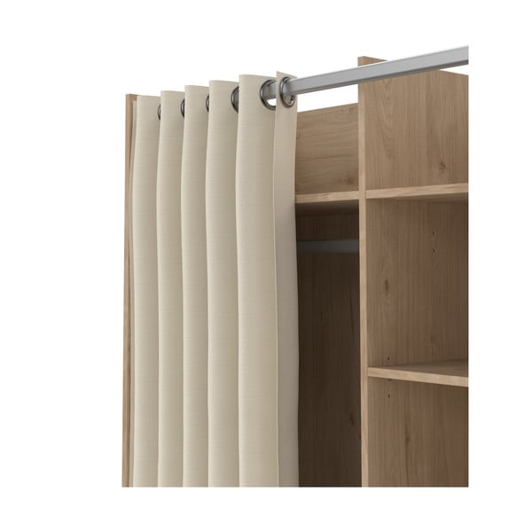 Bež/u prirodnoj boji ormar u dekoru hrasta 100x160 cm Kit – Tvilum-image-4