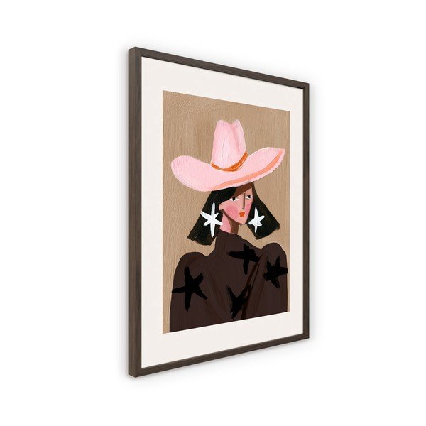 Tiskana slika s okvirom 50x70 cm Cowgirl – Styler-image-4