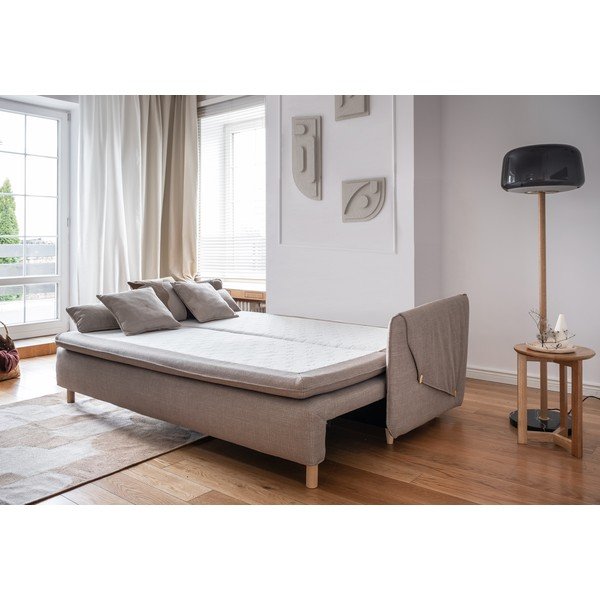 Svjetlo smeđa sklopiva sofa 207 cm Simon – Miuform-image-3