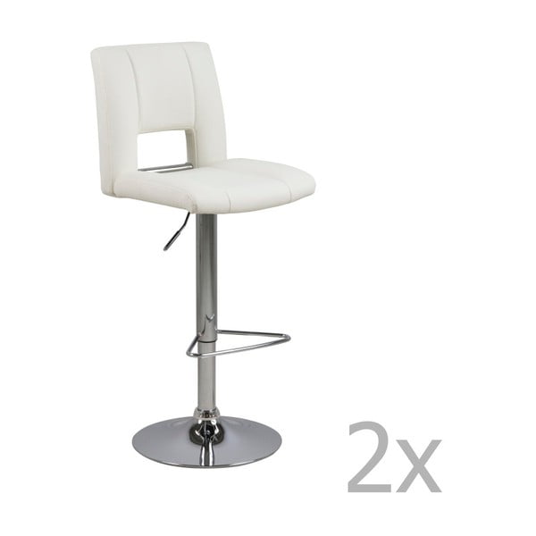 Set od 2 bijele barske stolice Acton Wilma Barstool