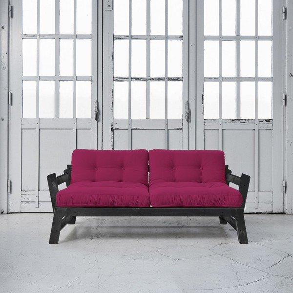 Sofa na razvlačenje Karup Step Black / Pink-image-1