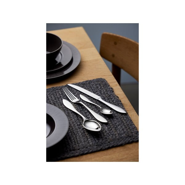 Pribor 16 kom od nehrđajućeg čelika u srebrnoj boji Indra – Gense-image-1